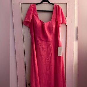 Revelry Dress in Vibrant Pink
